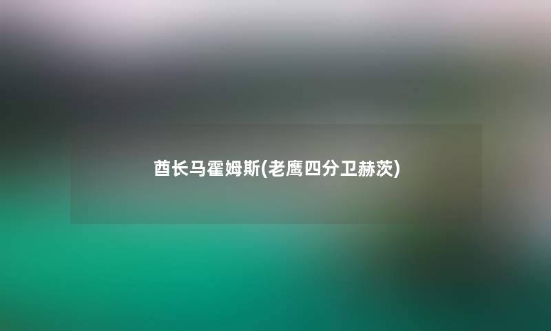 酋长马霍姆斯(老鹰四分卫赫茨)